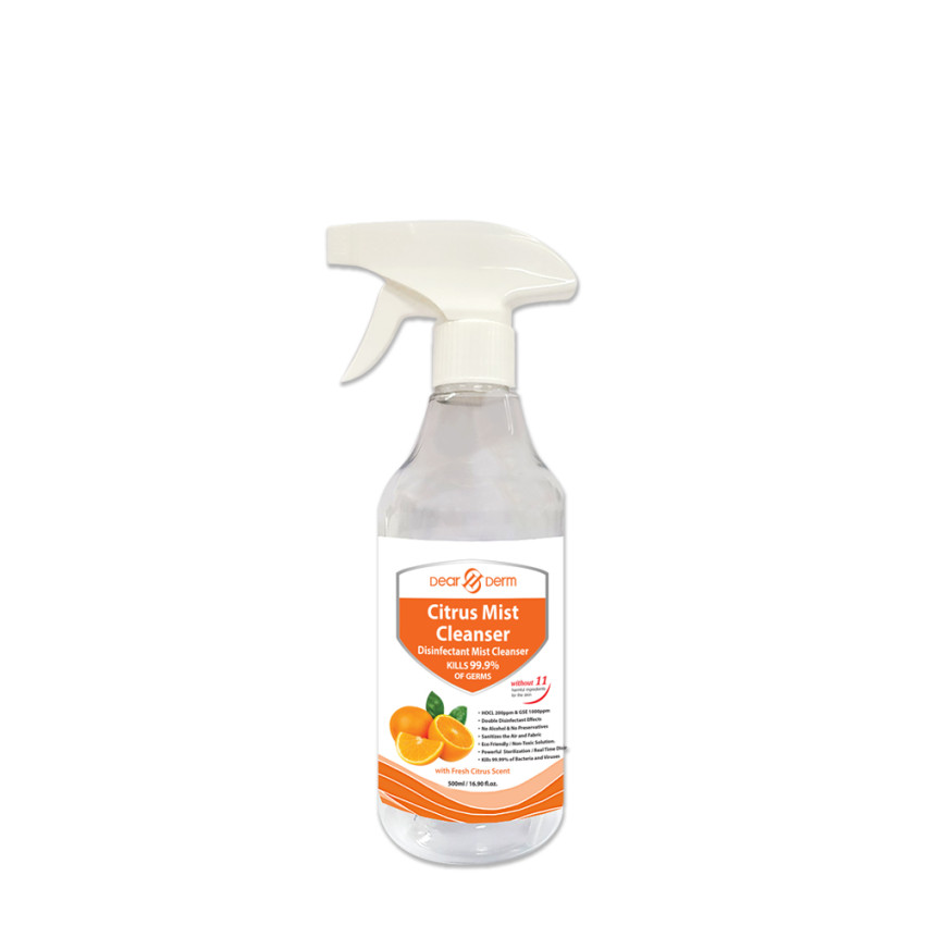 Dearderm Citrus Mist Cleaner Disinfectant Mist with Fresh Citrus Scent Dearderm Citrus Mist Cleaner Disinfectant Mist with Fresh Citrus Scent